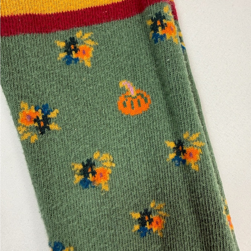 MATILDA JANE Girls' "Choose Your Own Path" Fall Floral Foliage Knit Tights 4-6 - Picture 7 of 10